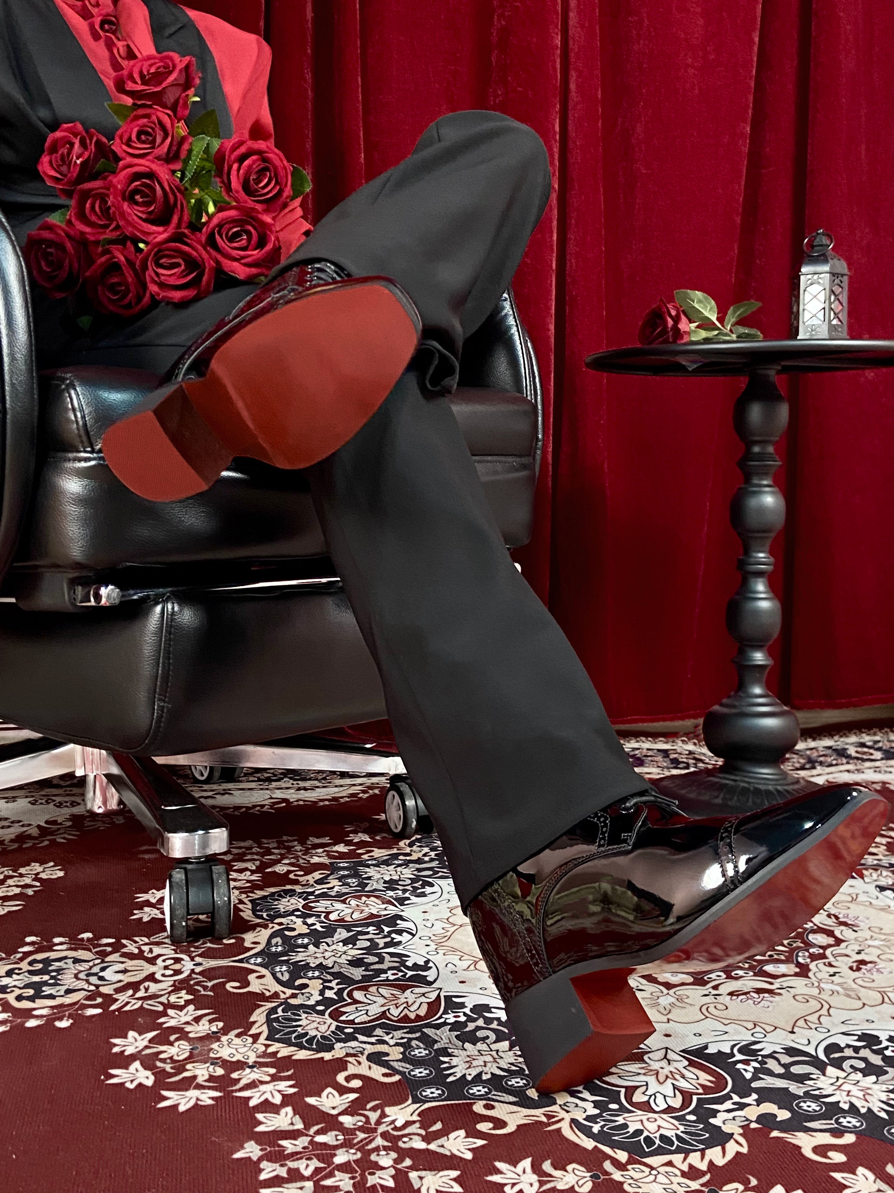 red sole dress shoes Christian Louboutin Greggo Oxford Shoes