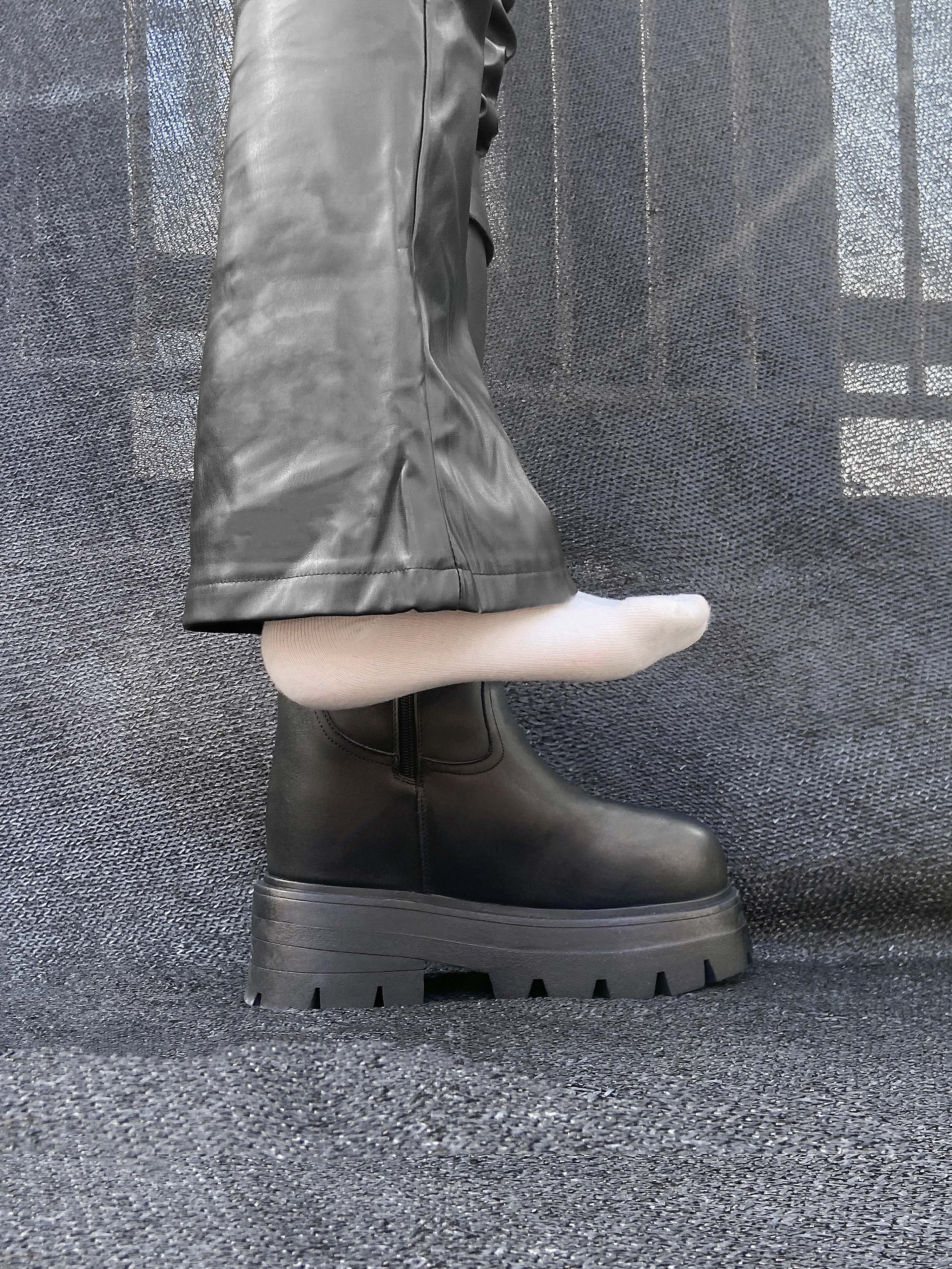 Iron Chain-16.5cm (6.5") Invisible Height-Increasing Cyberpunk Boots