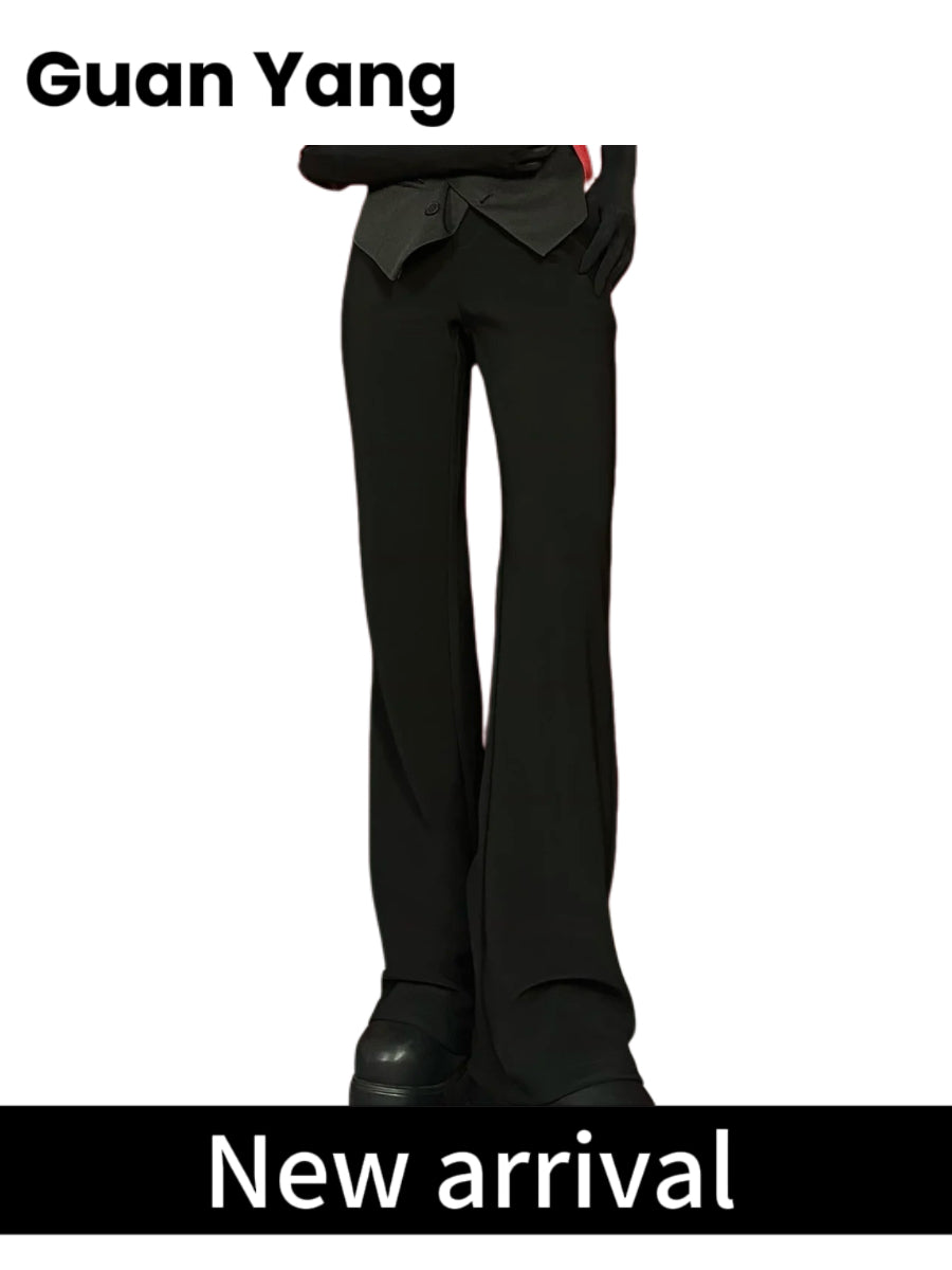 Premium Fluid-Drape Trousers – Anti-Wrinkle High-Rise Pants