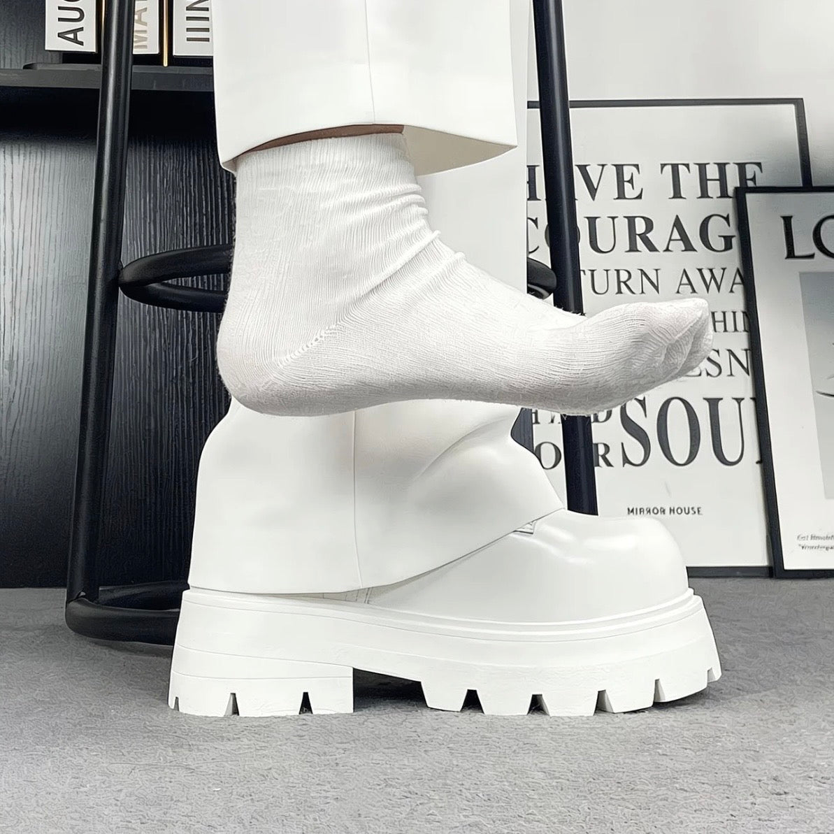 Void-16.5cm (6.5") Invisible Height-Increasing Cyberpunk Boots