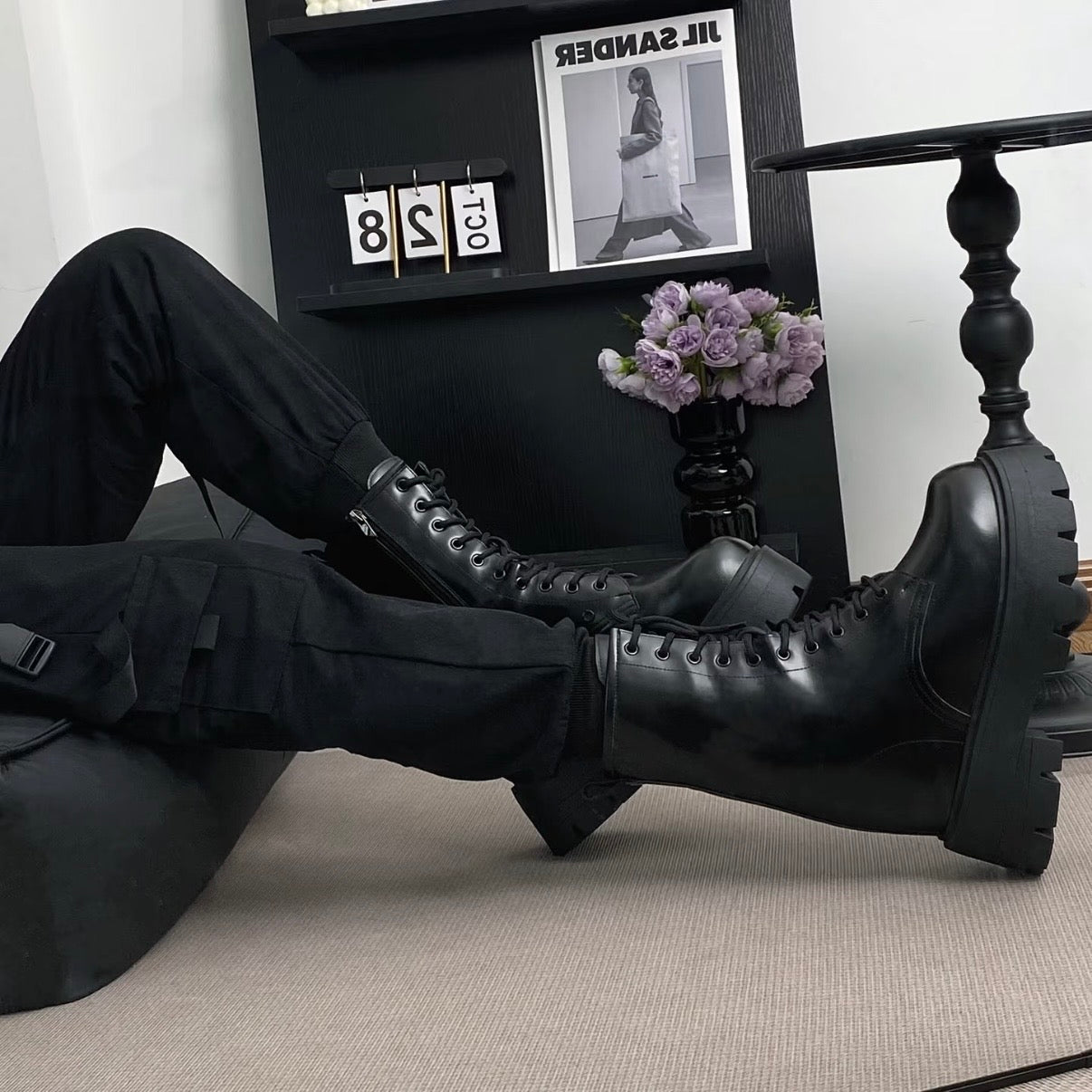 Void-16.5cm (6.5") Invisible Height-Increasing Cyberpunk Boots