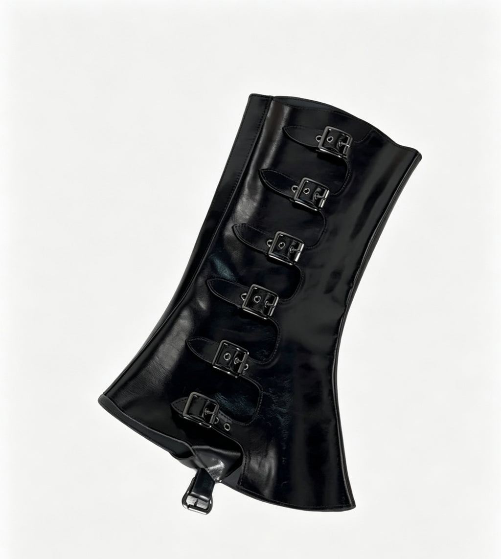 Eclipse-Multi-Buckle Punk Detachable Boot Shafts