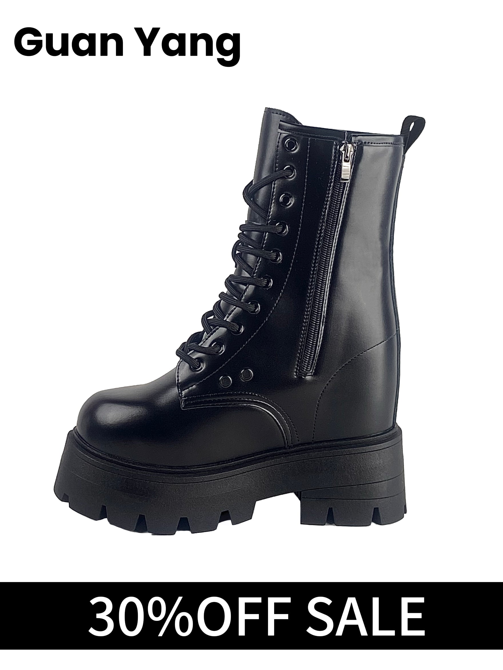 Void-16.5cm (6.5") Invisible Height-Increasing Cyberpunk Boots